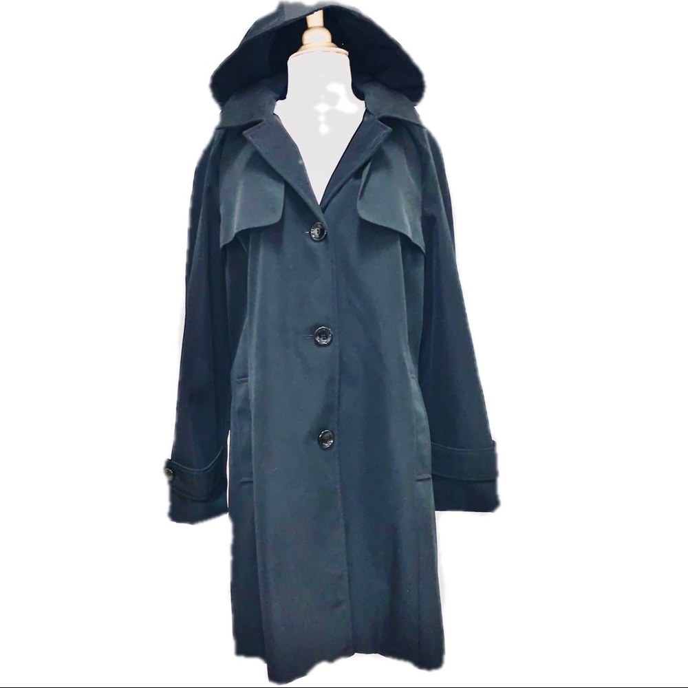 Calvin Klein black trench coat size XL